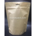 Kraft Paper Stand Up Pouch With Zipper